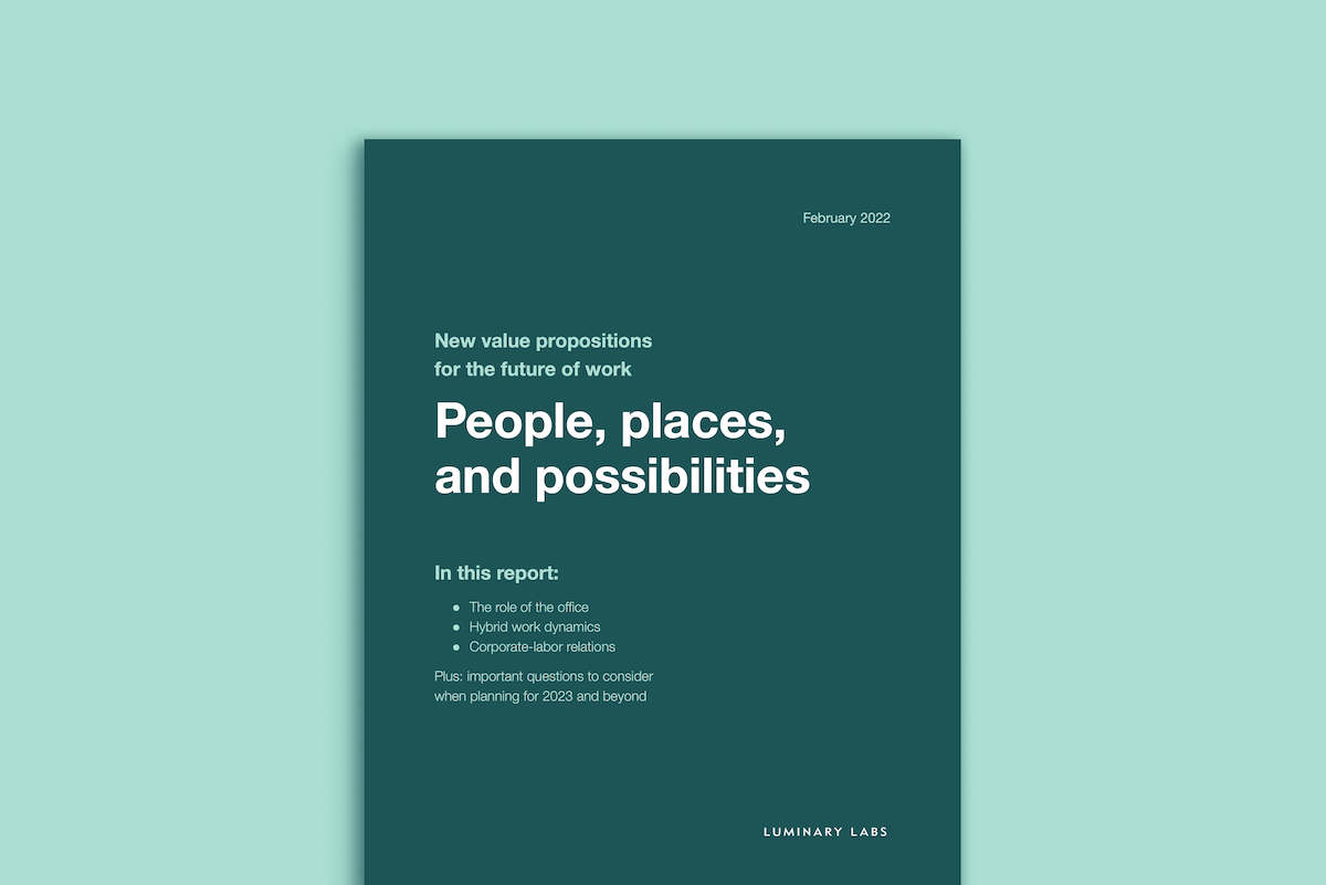 People, places,  and possibilities