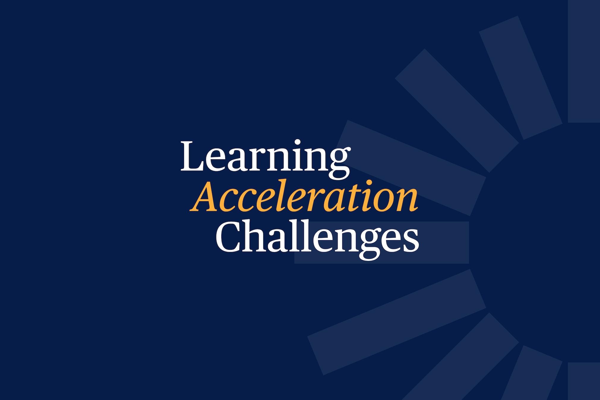 IES Learning Acceleration Challenges